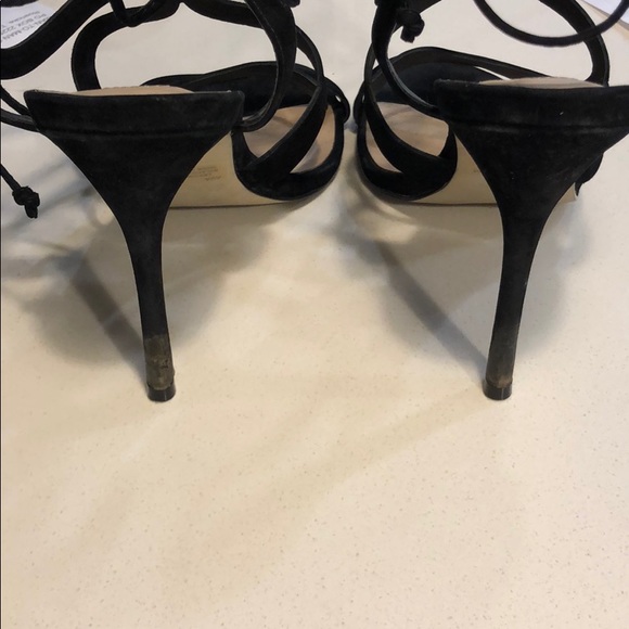 Steve Madden black leather and suede heels - Picture 6 of 8